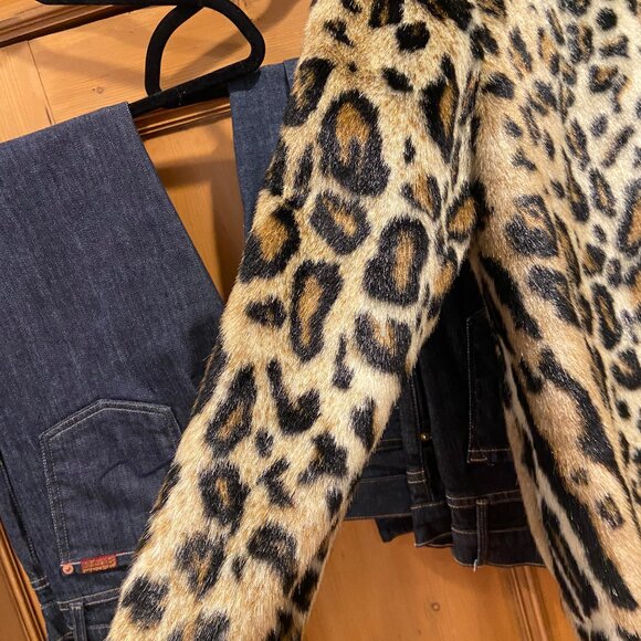 NWT MILLY CHEETAH MOTO JACKET SIZE MEDIUM - Picture 4 of 6